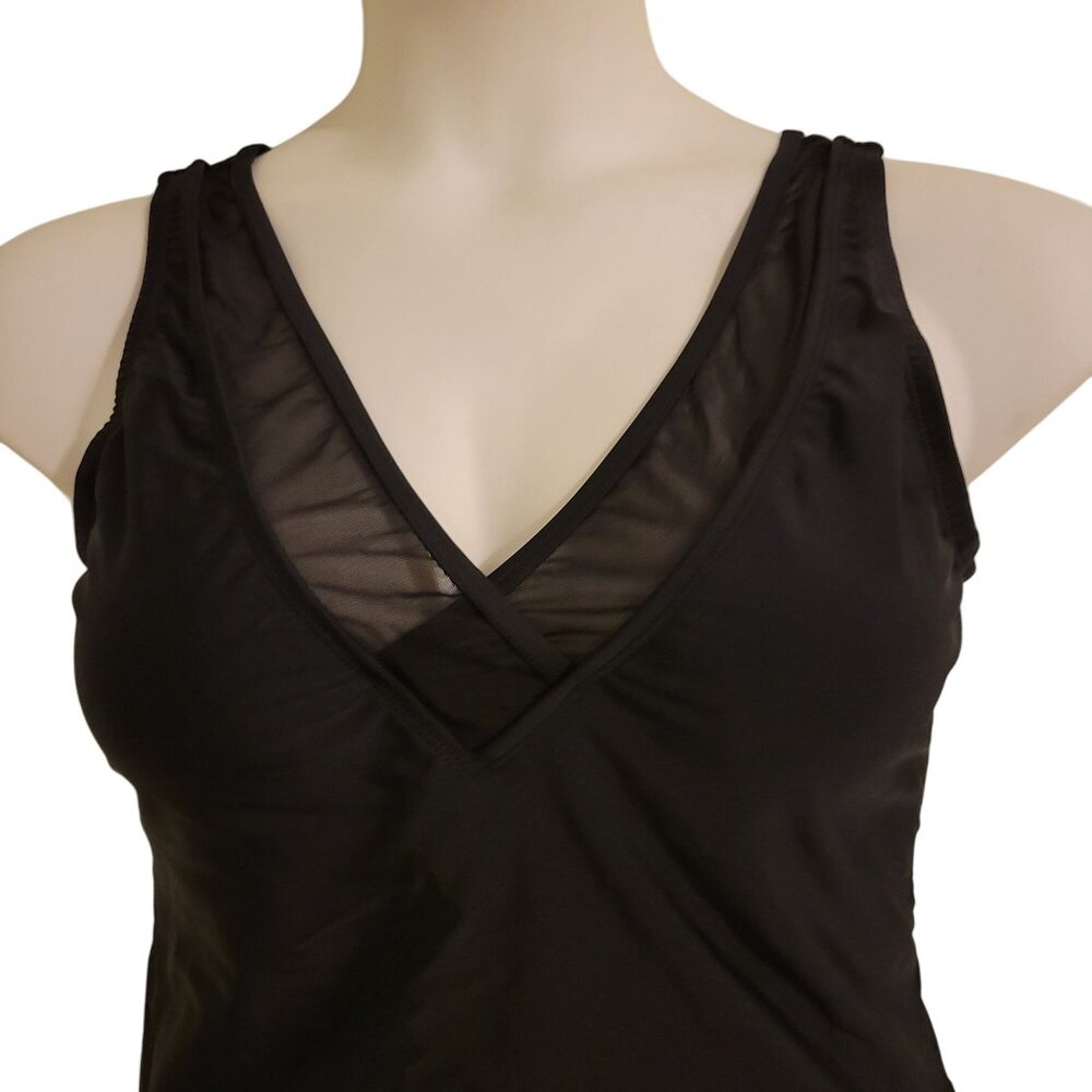 Swimsuits for All Ashley Graham 10 Black V Neck Beach Swim Vacation Summer PRESI - Picture 4 of 9